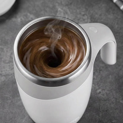 Self-Stirring Coffee Mug with Automatic Mixing